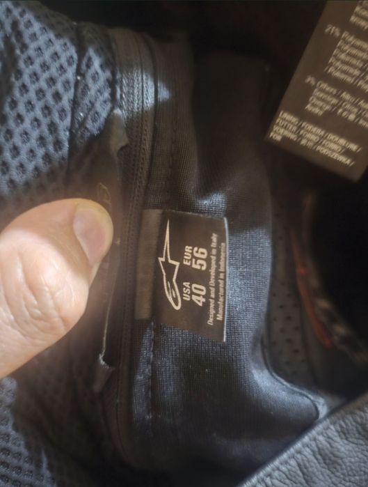 Pantalon de piele moto Alpinestars track v2
