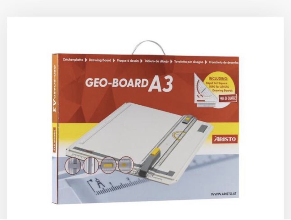 Комплект рапидографи rotring college + чертожна дъска