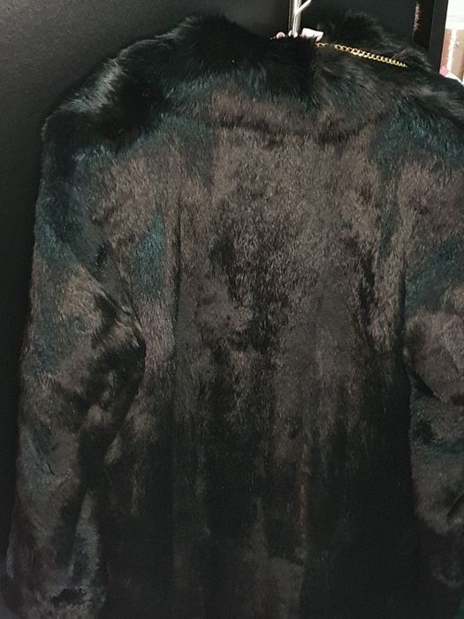 Haină de blană bizon