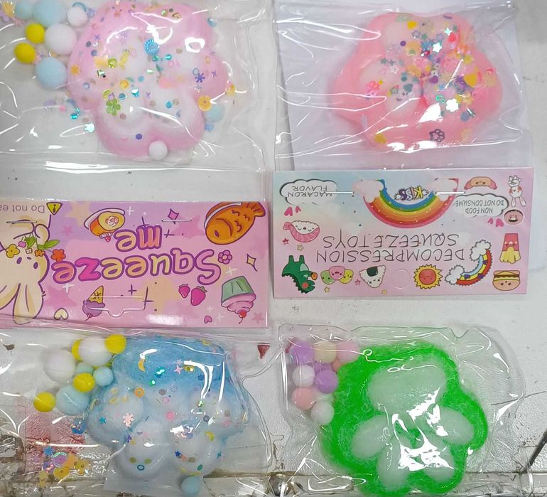 Скуиши котешки лапички, антистрес