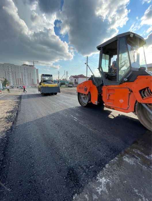 Асфальтирование .Укладка асфальта.