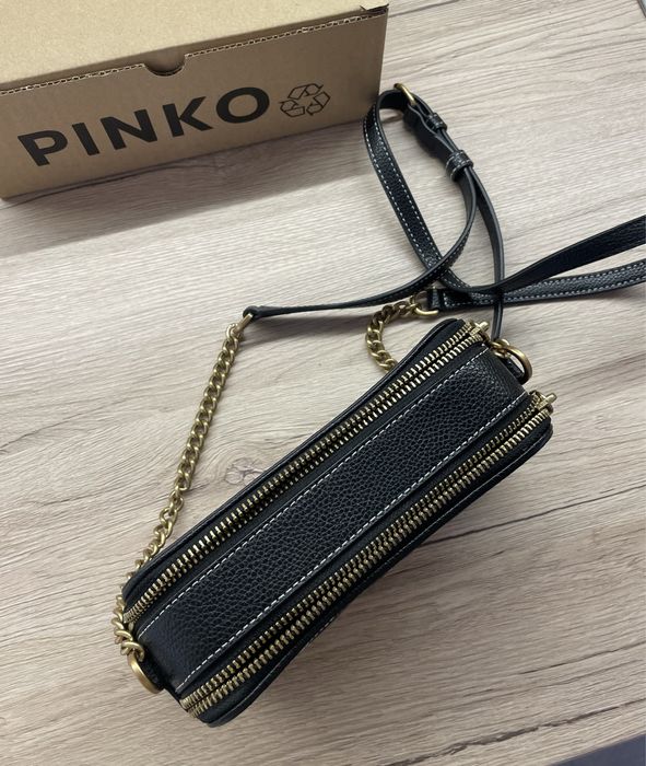 Чанта Pinko , черна със злато
