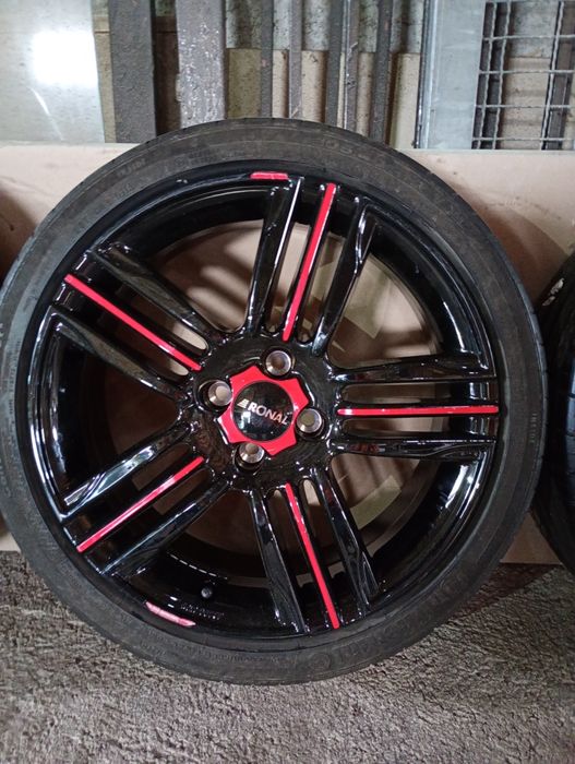 FIAT500 RONAL R57 нови джанти със летни гуми 205/40/17 7Jx17 ЕТ35 4х98