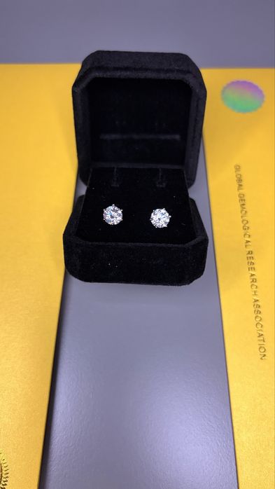 Комплект Обици и Гердан Moissanite VVS1, 1.0