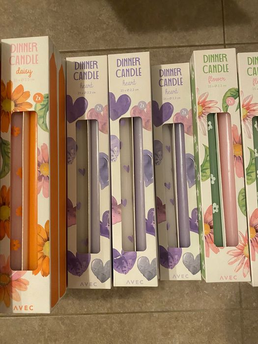 Lot 100 lumanari pentru cina