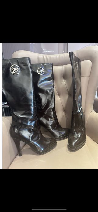 продавам дамски ботуши,естествена кожа,Richmond