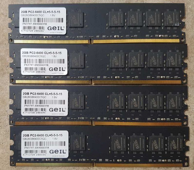 Mushkin Redline 2x4 DDR3 1866/ Ultron 650 W  /Geil 4x2DDR2 и др