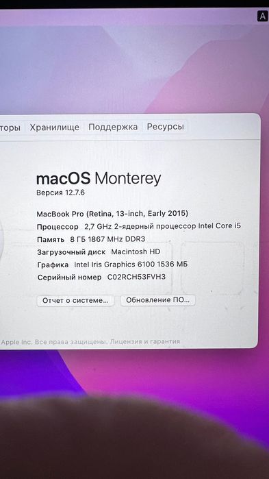 MacBook Pro Retina (свой)