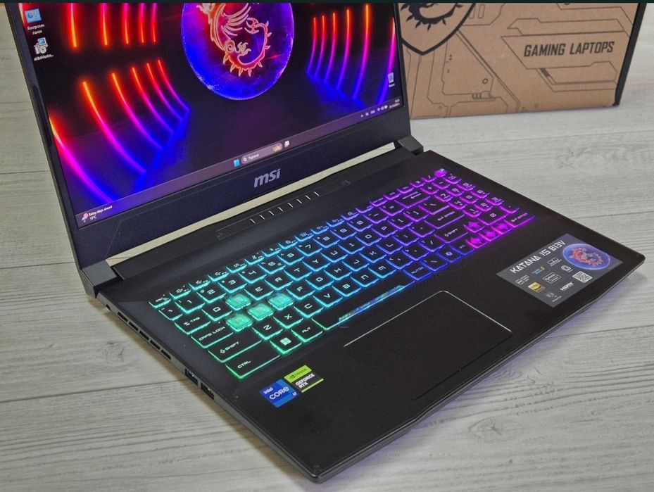 НОВ RTX4070 | i7-13620H | QHD 165hz | 1TB SSD | 16RAM лаптоп msi мси katana gaming гейминг