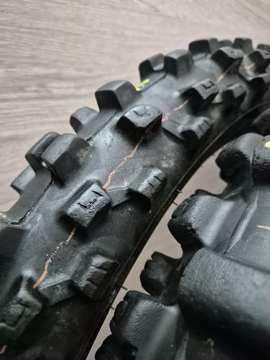 Set anvelope moto 80 100 21 cu 120 80 19 Dunlop Geomax mx33 dot 2023