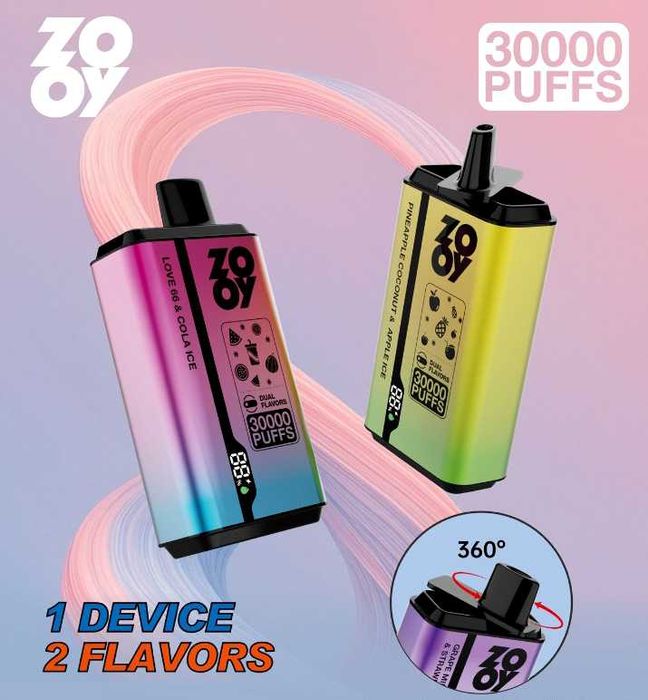 Vape ZOOY cu 2 arome 30.000 puffs