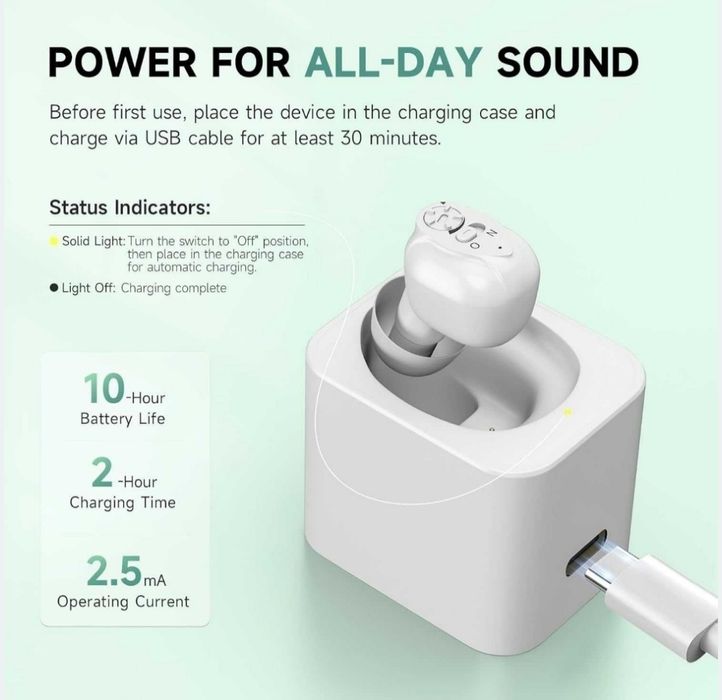 K87 Дискретен слухов апарат – Интрааурален (в ухото) (телесен цвят)