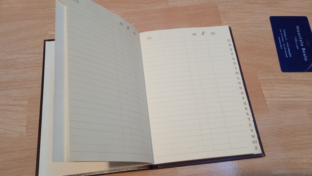 Agenda telefon deosebita made in Italia, placheta argintie pentru foto