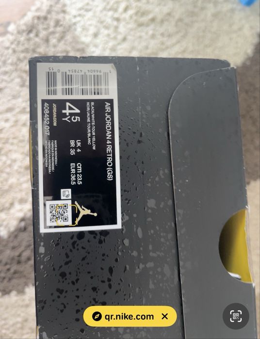 Air Jordan 4 Retro Yellow Thunder