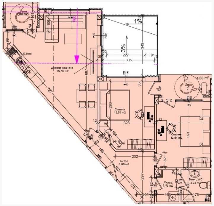 Продава се Тристаен апартамент в Бургас, Сарафово - 114 кв.м за 1936 €/кв.м - Снимка #1