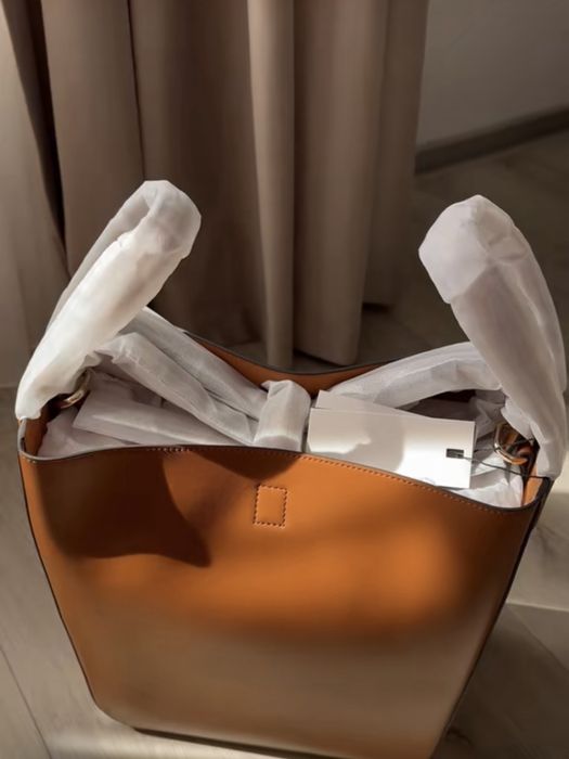 Geanta X Nihilo The Eight Tan Bag – Bucket Bag