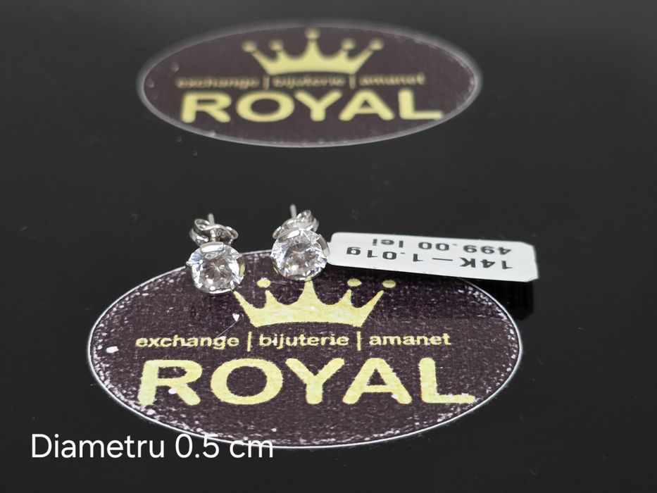 Bijuteria Royal: Cercei aur 14k/1.01 gr