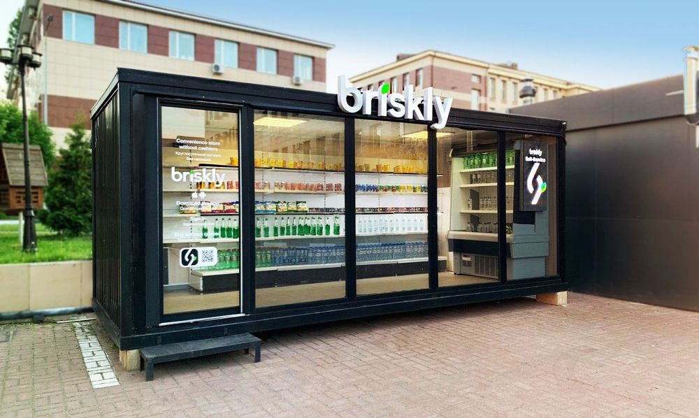 Мобильное магазин из контейнеров