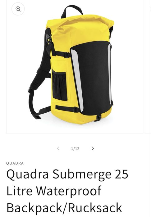 Rucsac submersibil, ghiozdan rezistent la apa Quadra Submerge 25 litri