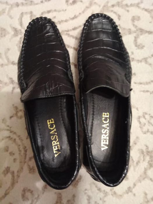 Туфли-лоферы кожаные