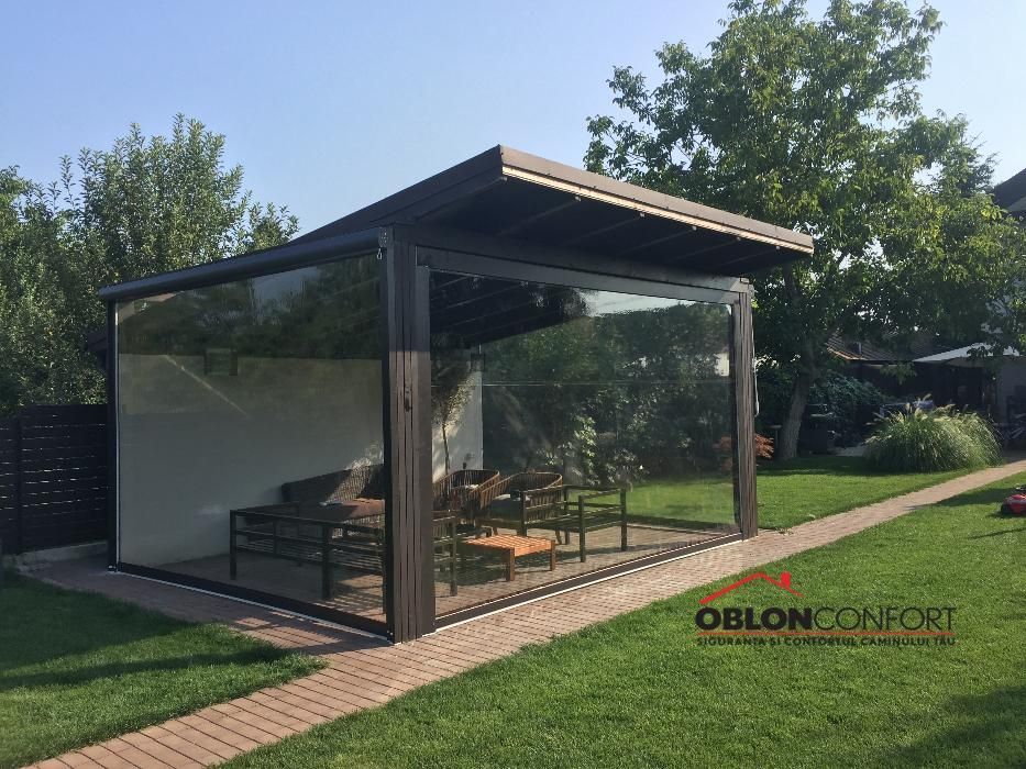 Inchideri terase cu folie transparenta