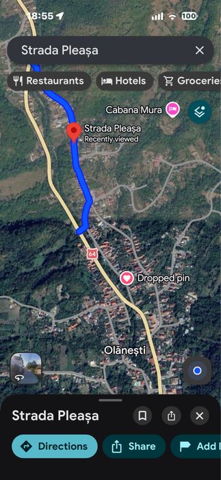 Teren de vânzare – 450 mp – Strada Pleașa,  Olănești