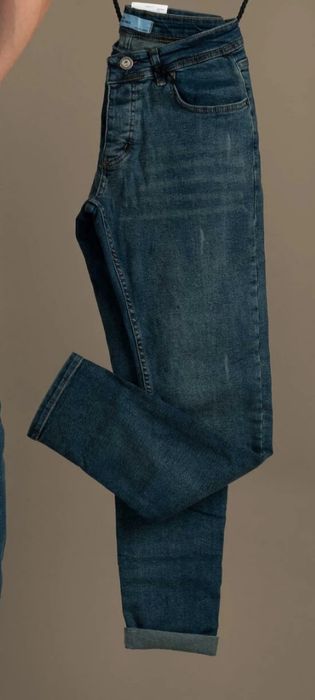 Blugi Bărbați Slim Fit Bumbac 100%Nr 36 Noi Cu Etichetă Reducere