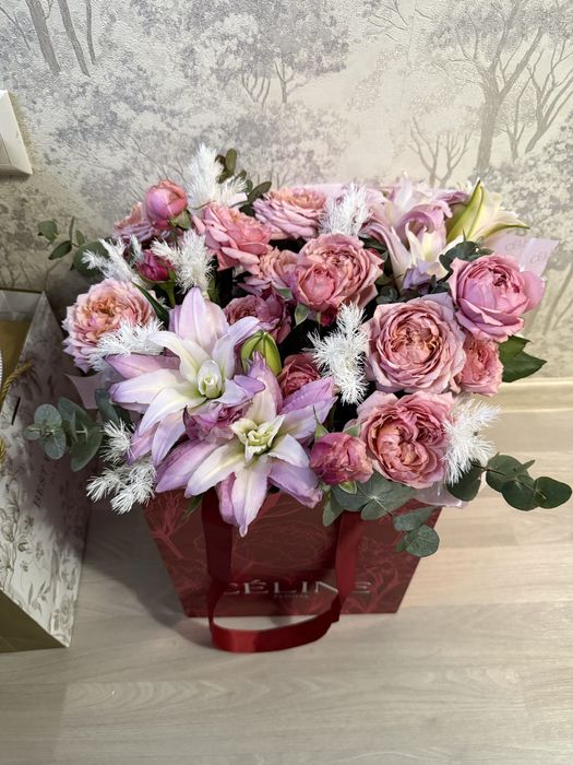 Большой букет цветы