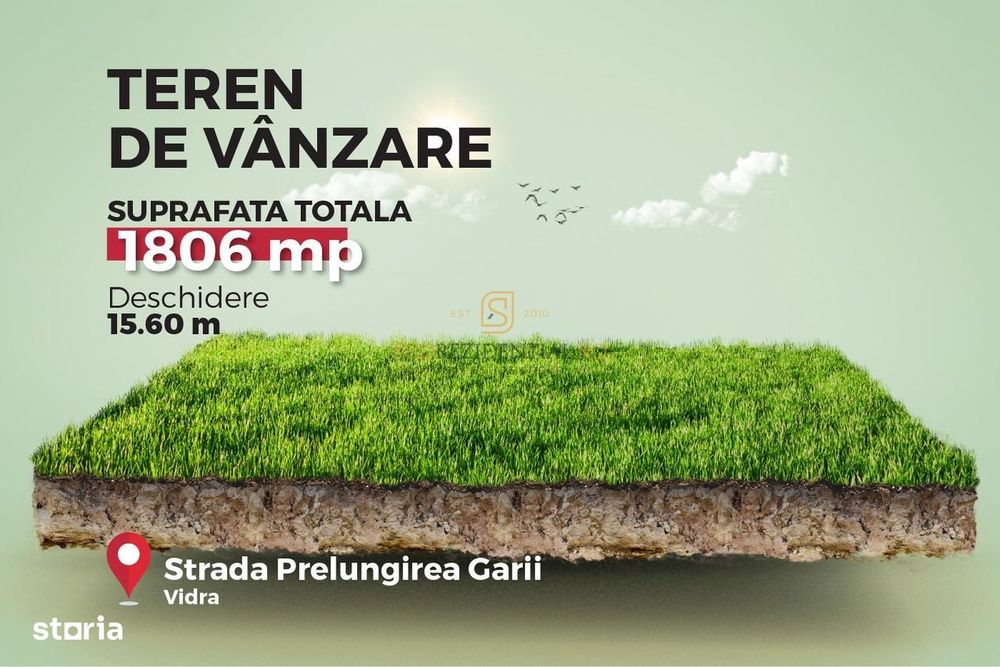 Lot de teren de vanzare excelent,Comuna Vidra, Ilfov, ideal investitie