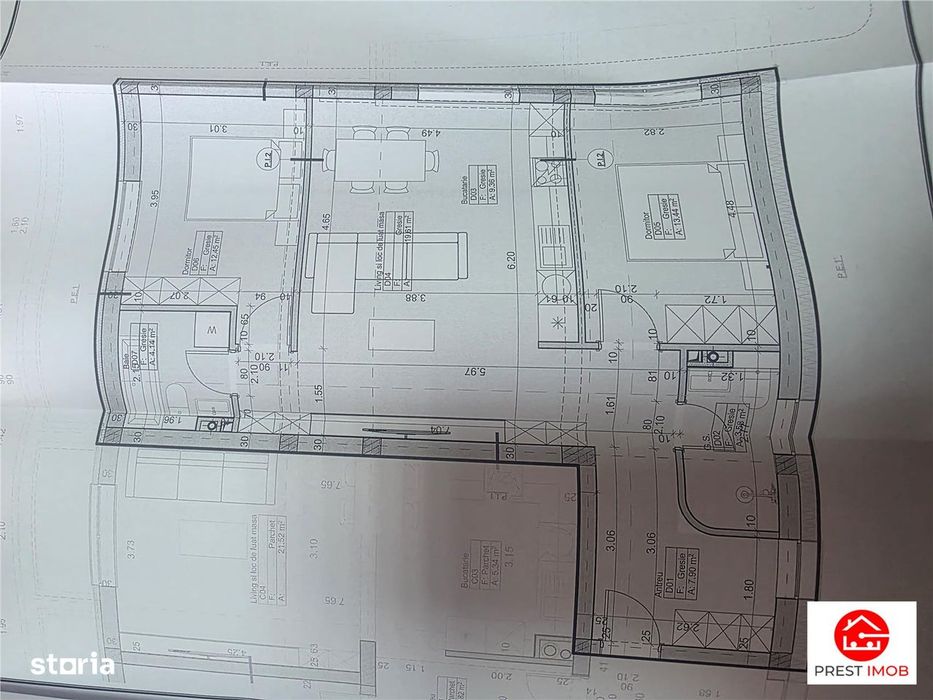 De vanzare ap 3 camere, semifinisat premium , Targu Mures