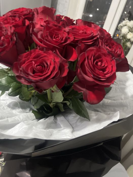 Цветы красное розы