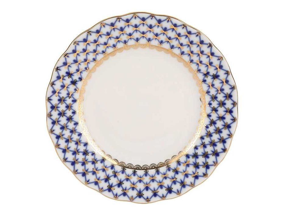 Чайный сервиз "Тюльпан", "Кобальтовая сетка", 20 предметов (6 персон).