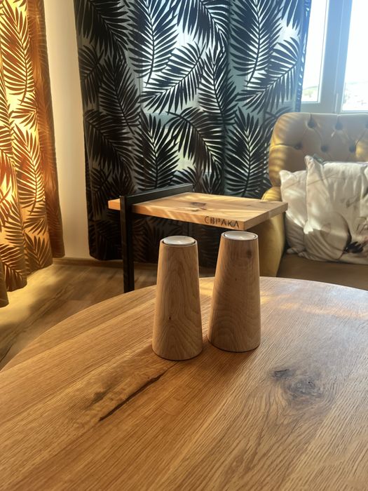 Дървени свещници и елхички