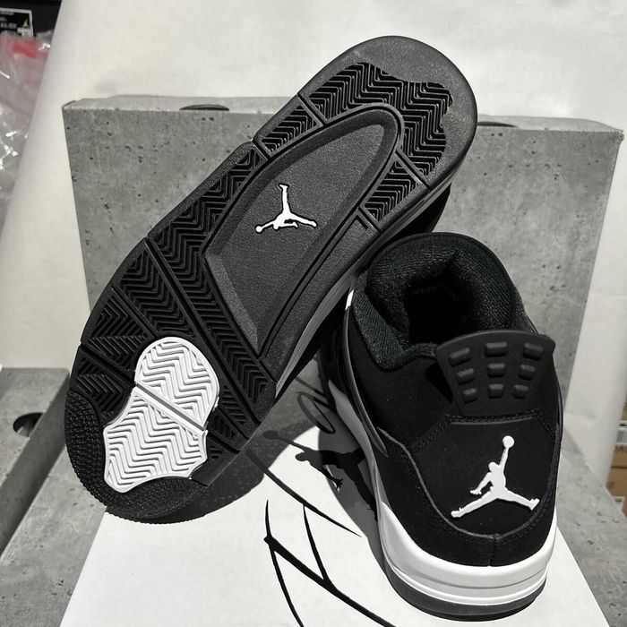 #NOU# Nike Air Jordan 4 Retro White Thunder - Livrare Cu Verificare -