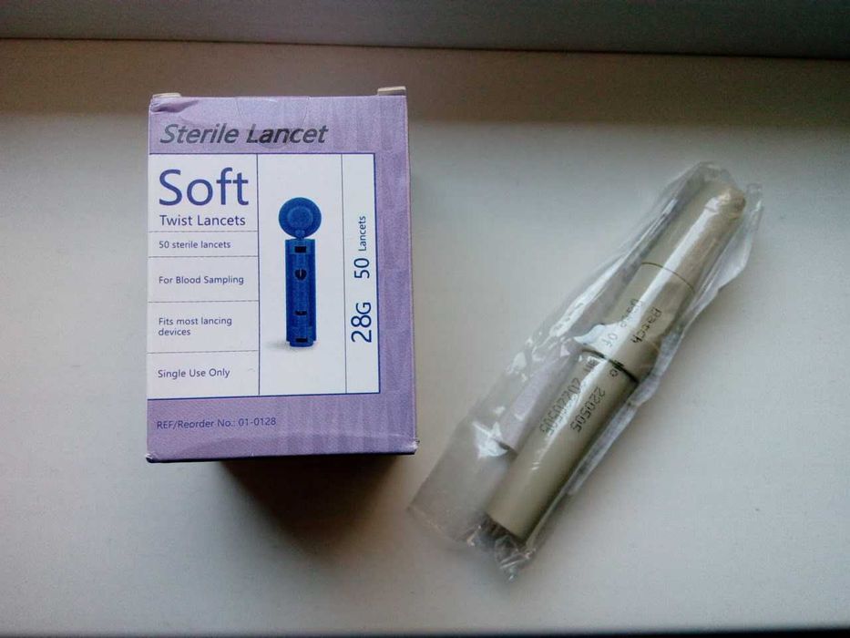 Пистолетик для прокалывания пальца+50 ланцетов