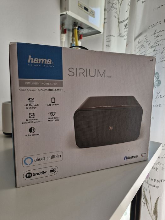 Boxa Smart Hama Control Voce Alexa, Bluetooth, negru