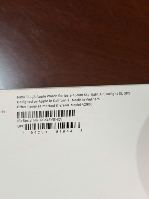 Apple Watch Series 9 45mm  100% batre