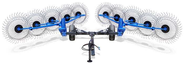 Grabli voroshilka 2 taraflama (Грабли ворошилка 2 томонама) 10 diskli