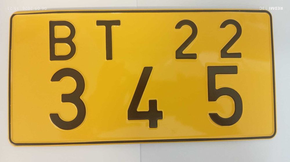 Servicii de fabricare a numerelor galbene de inmatriculare
