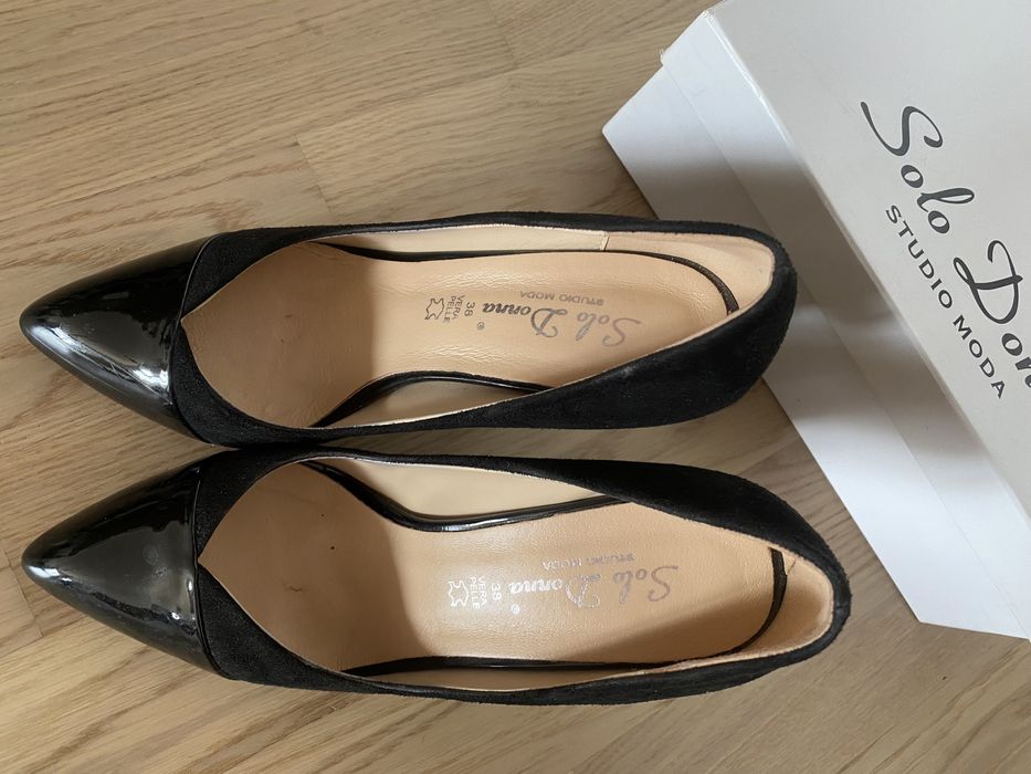 Pantofi de piele cu toc inalt