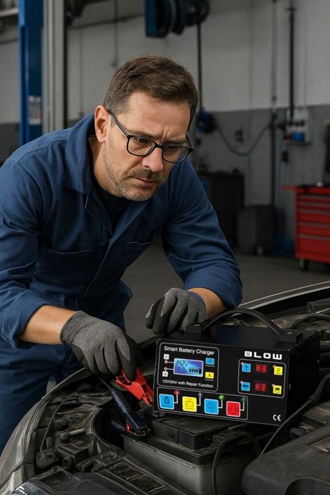 Умно Зарядно за акумулатор 12V/24V Start-Stop и Десулфатизация