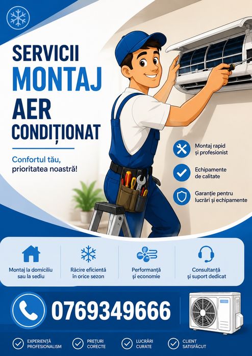 Montaj aparate de aer conditionat