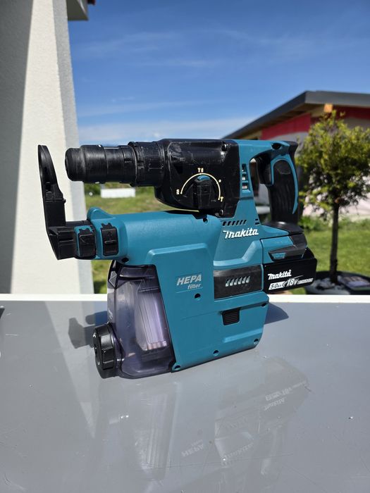 Rotopercutor Makita DHR243 cu aspirator