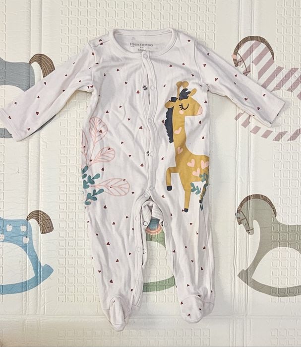 Vand pijama tip salopeta pentru fete, set de 5, marimea 68