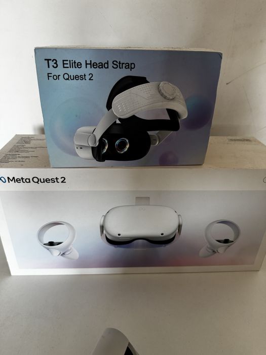 Meta Quest 2 VR очила 128GB + Elite Head Strap + Link кабел