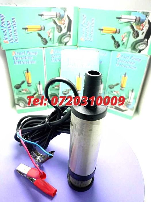 Pompa Electrica Submersibila Pentru Transfer 12v Motorina Si Apa Si U