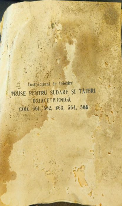 Trusă pentru sudare și tăiere oxiacetilenică din 1981 - nefolosit