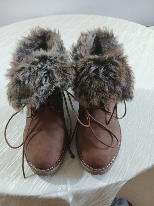 Дамски боти велур. 36 номер.