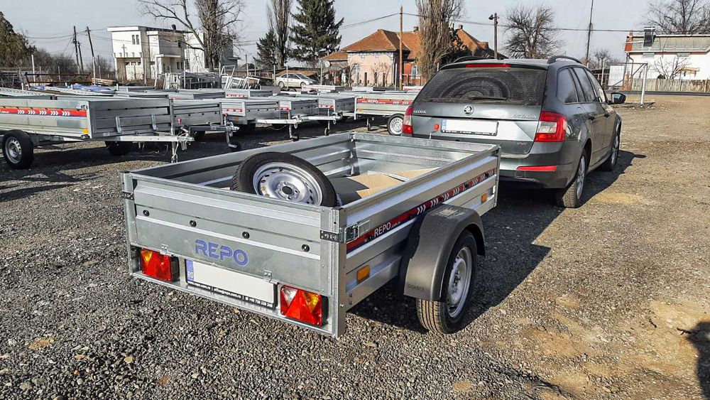 Remorca 750 kg NOUA REPO accesorizabila, Mono Ax,Rar Inclus garantie