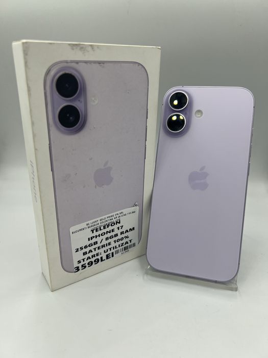 Iphone 17  256Gb 100% Baterie Garantie #61345 Amanet Lucky Gold Colentine